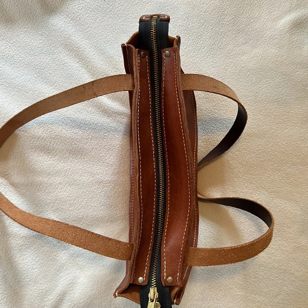 NWT 100% hand cut and sewn leather purse - Picture 5 of 12